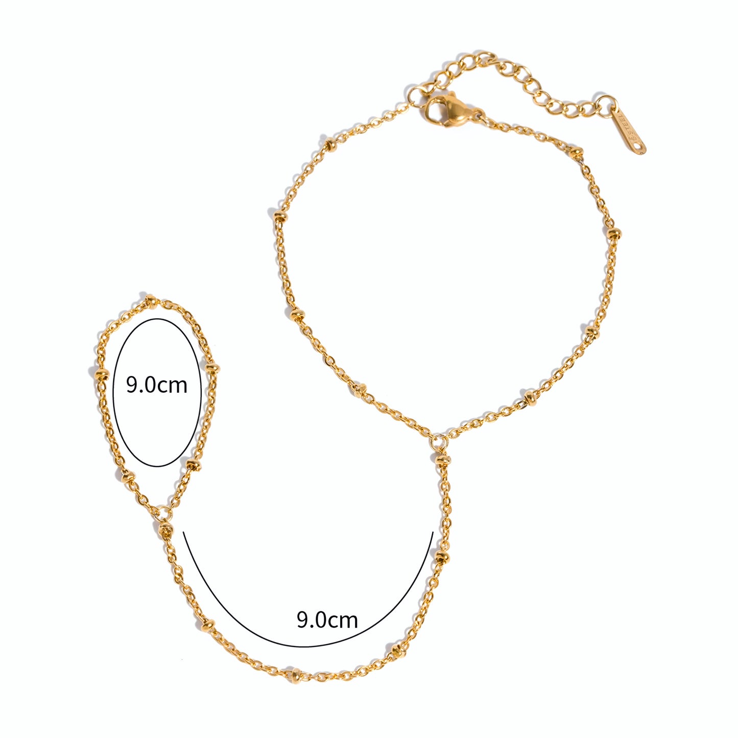 Bead Chain Ring Bracelet