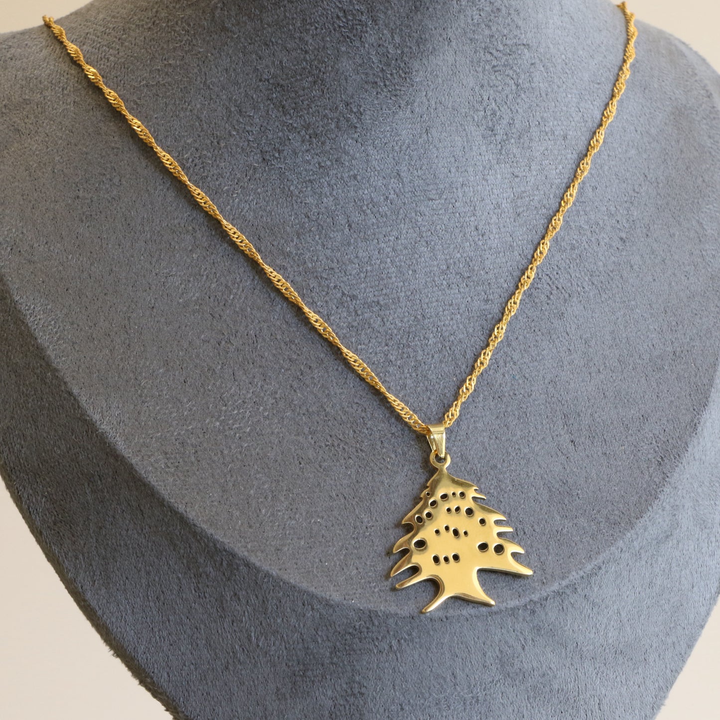 Lebanese Cedar Pendant Necklace