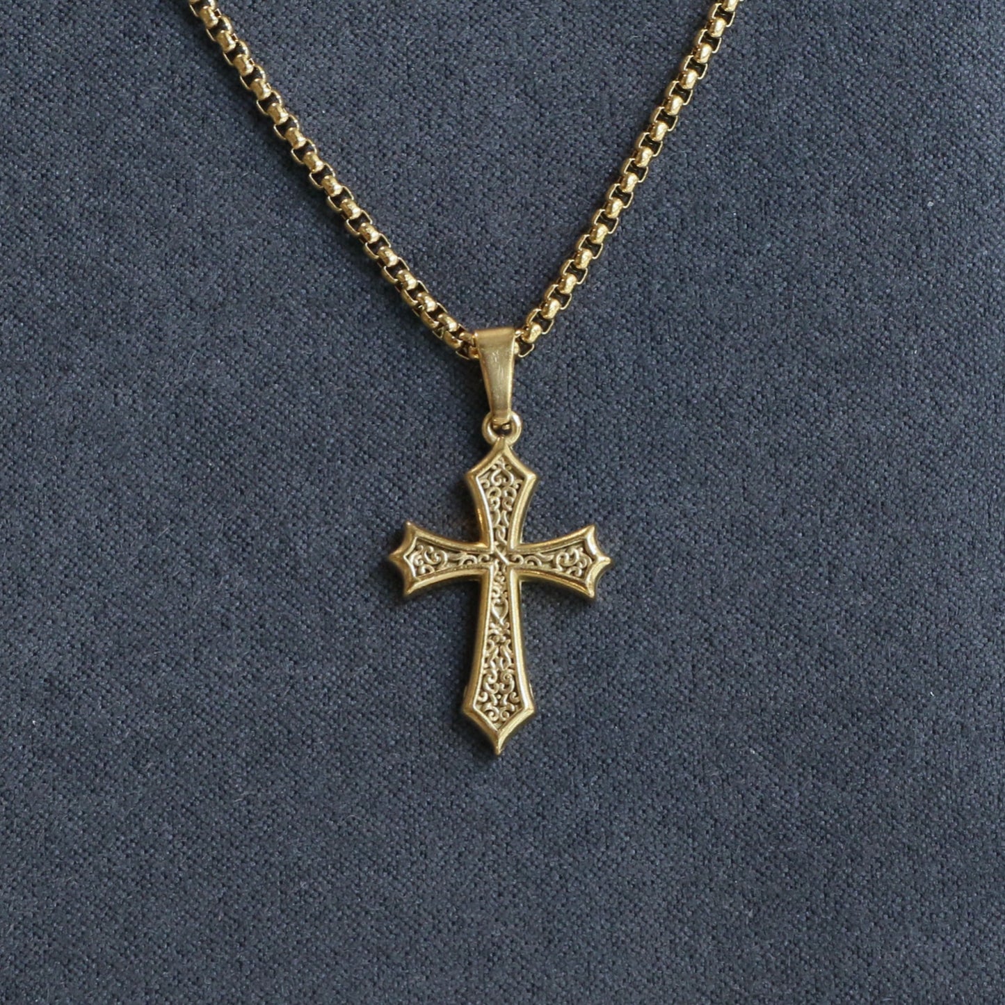Frame Cross Necklace