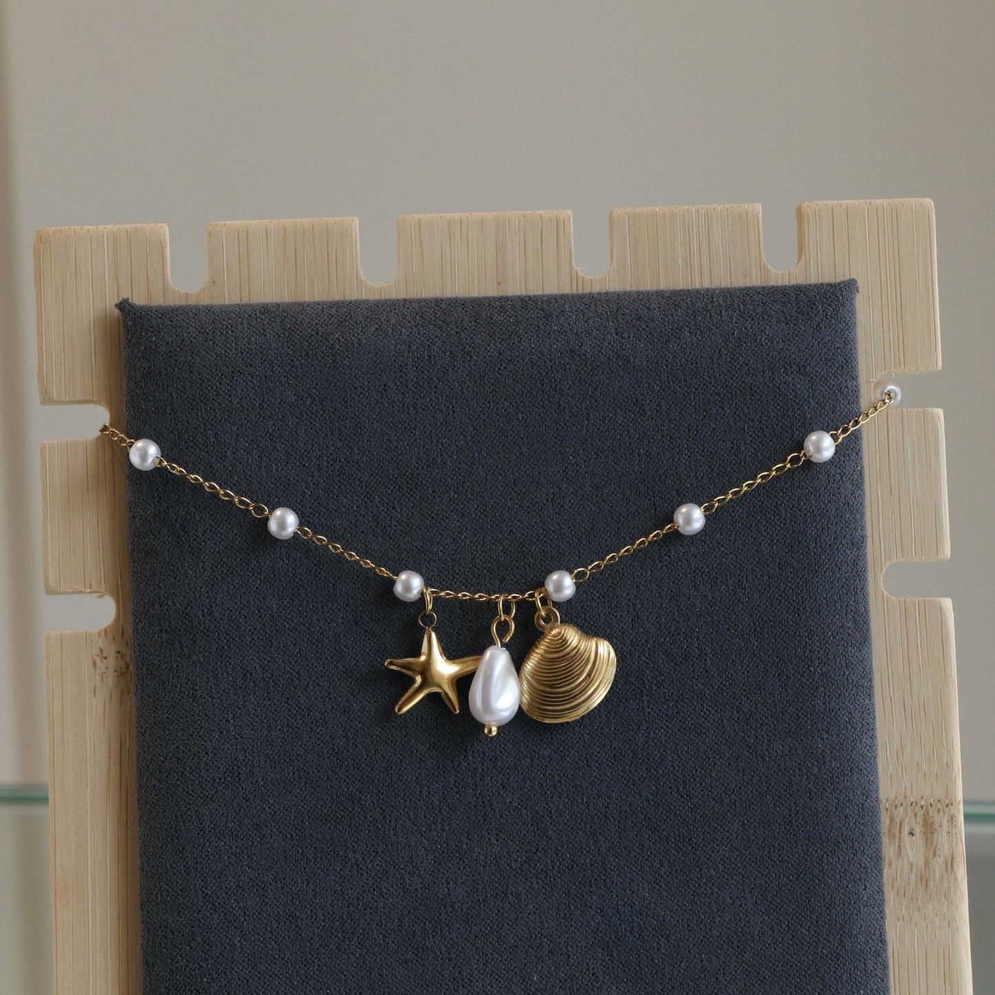 Star Fish Pearl Shell anklet