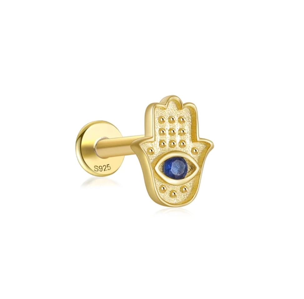 Hamsa Hand Ear Piercing