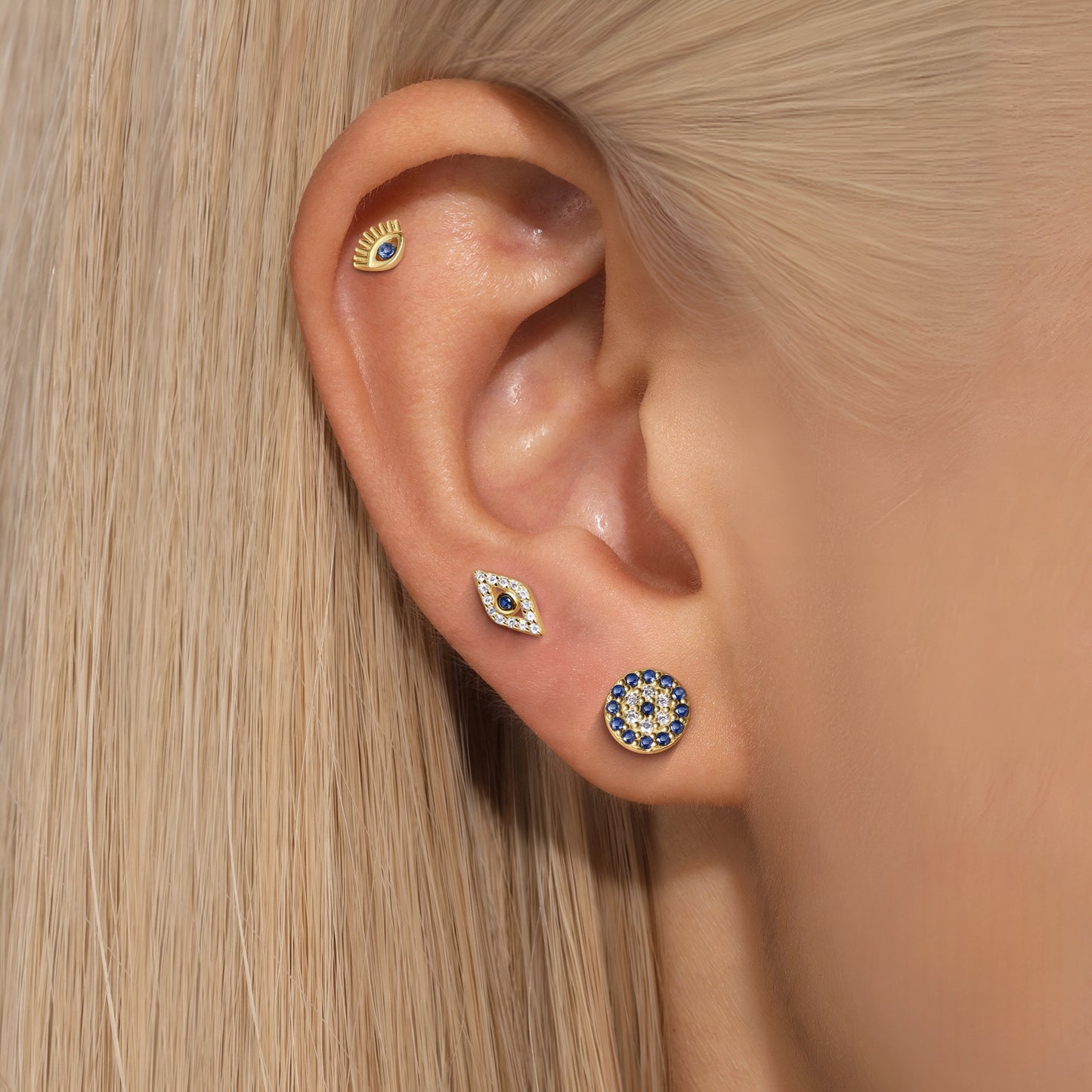 3pcs/set Evil Eye Earring