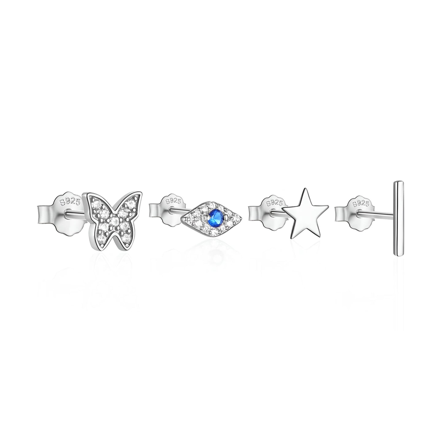 4pcs/set Star, Eye, Butterfly