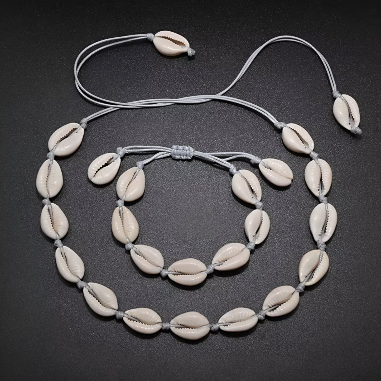 2pcs Natural SeaShell Set