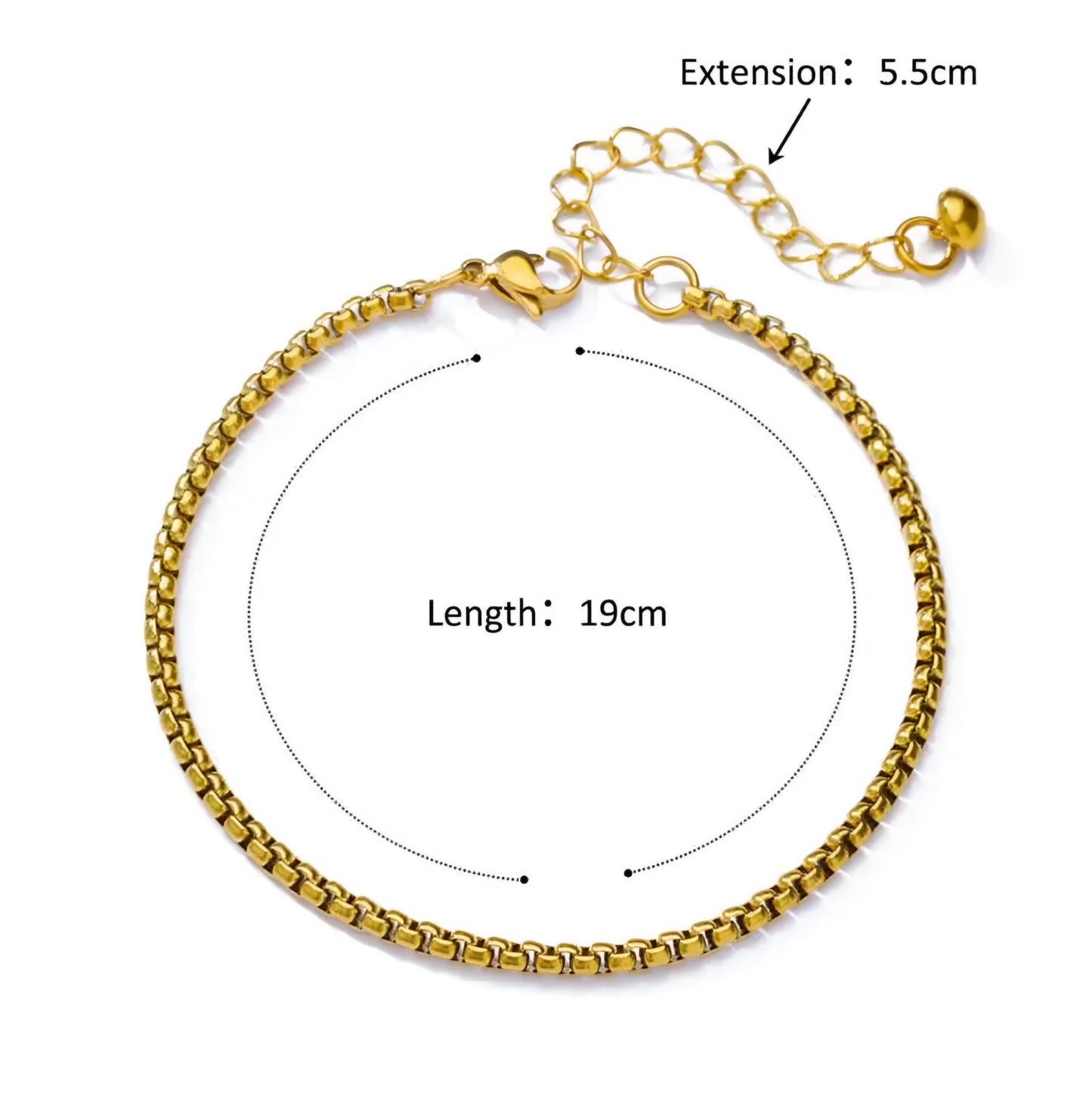 Gold Venetian Chain Anklet