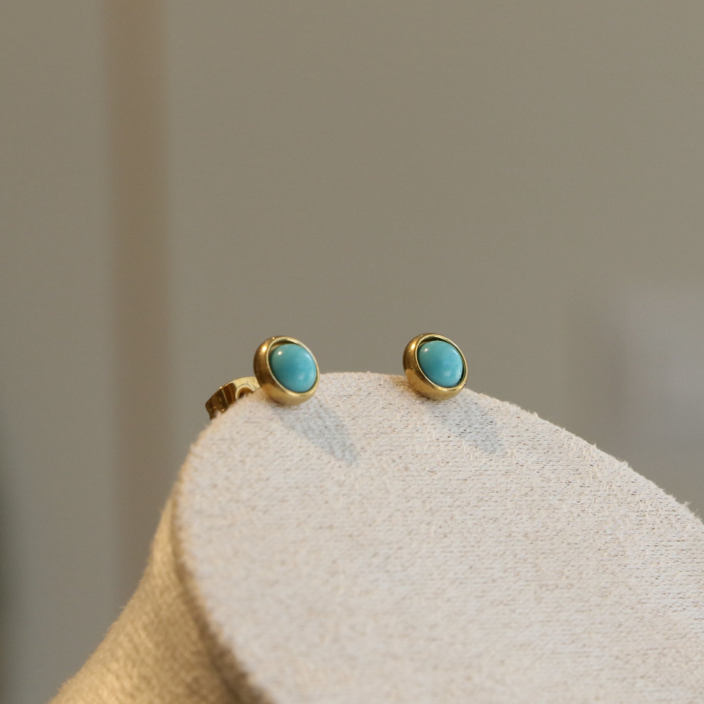 Turquoise Bead Stones Necklace Earring Set