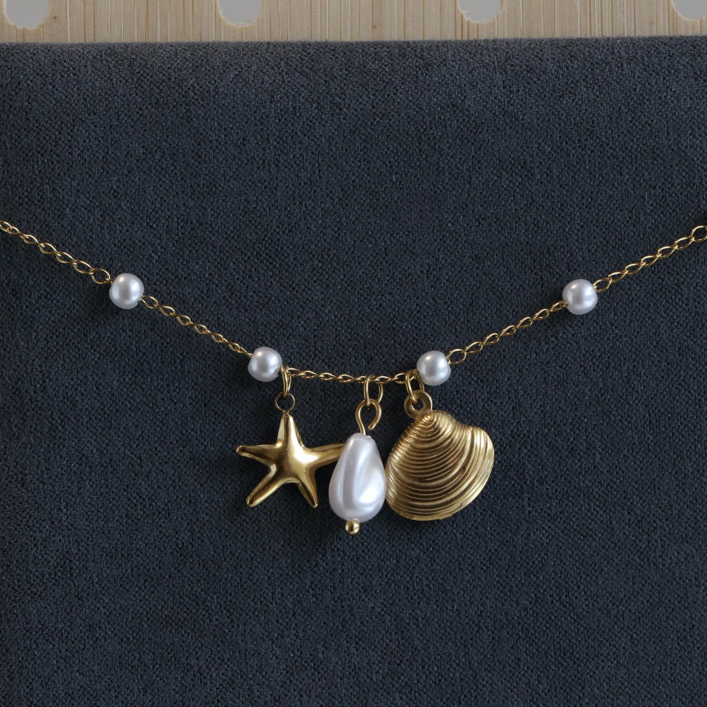 Star Fish Pearl Shell anklet