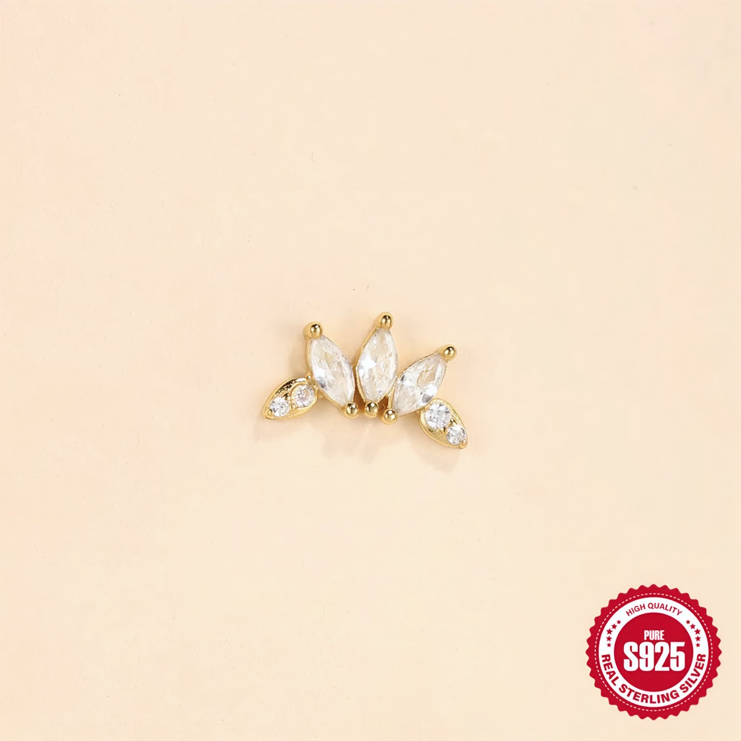 Tulip Flat Helix Ear Piercing