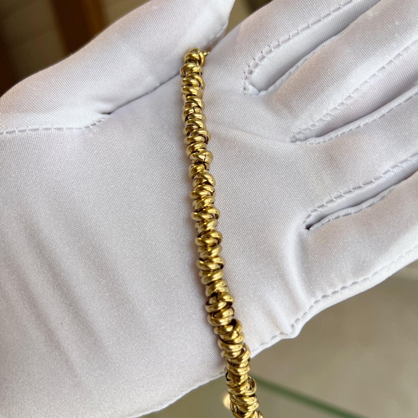Overlapping Rings Chain Bracelet