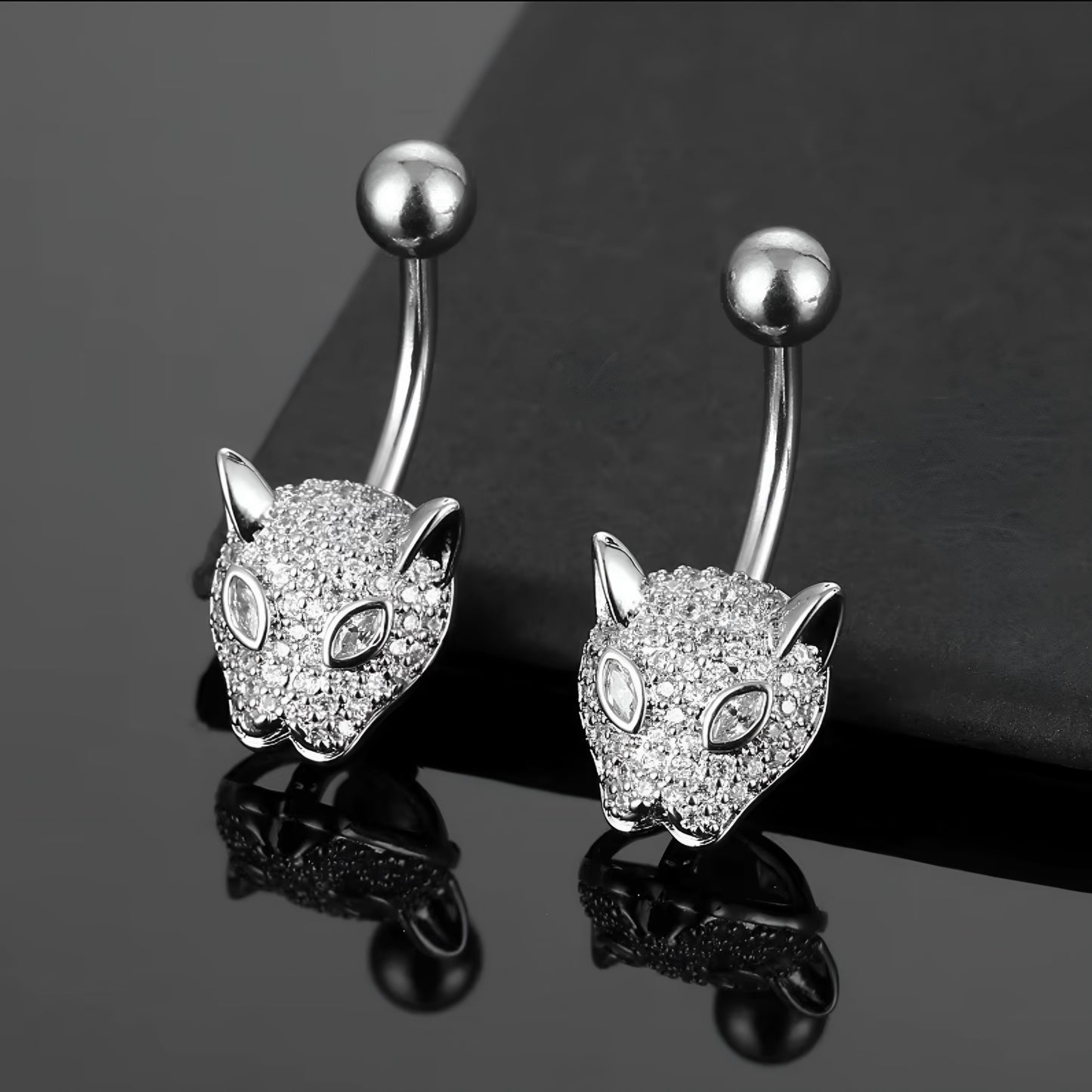 Jaguar Head Belly Piercing