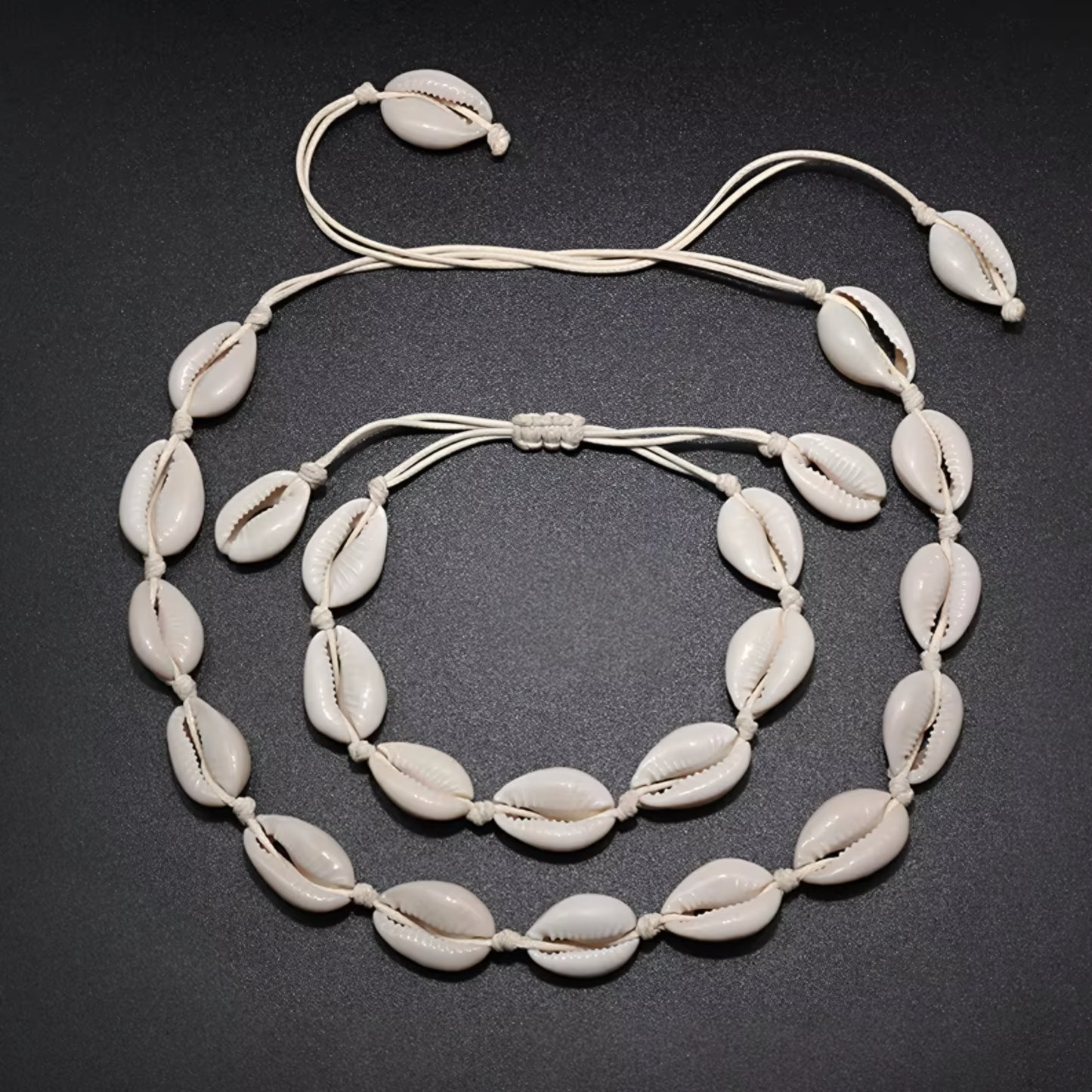 2pcs Natural SeaShell Set