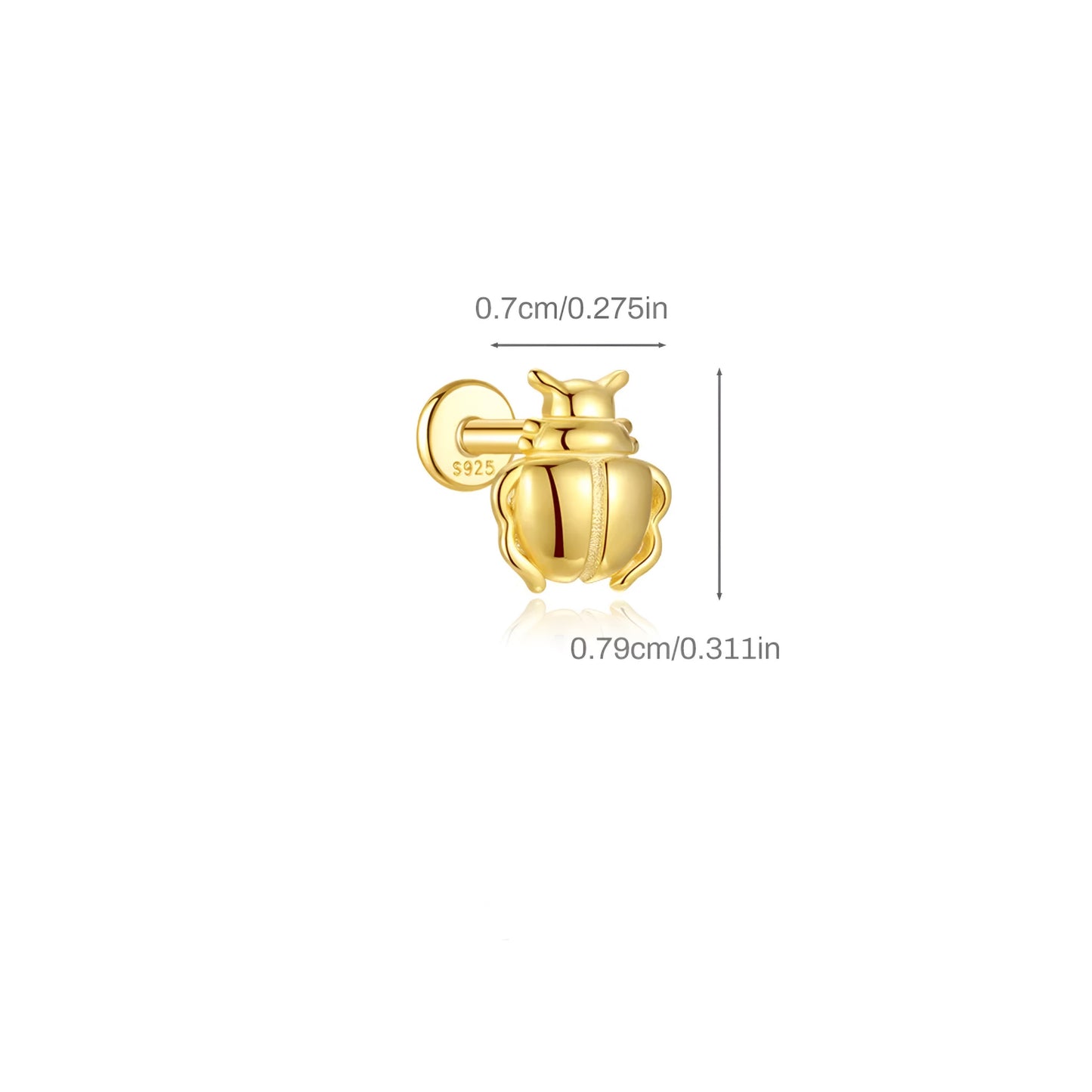 1pcs Flat Animal Ear Piercing
