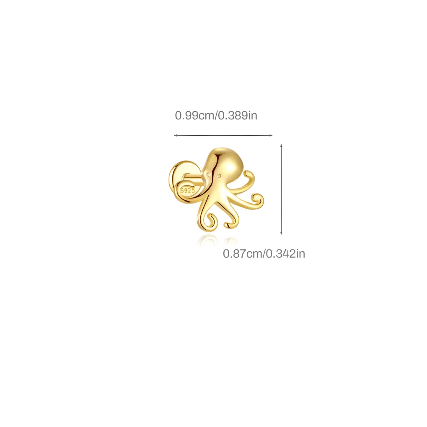 1pcs Flat Animal Ear Piercing