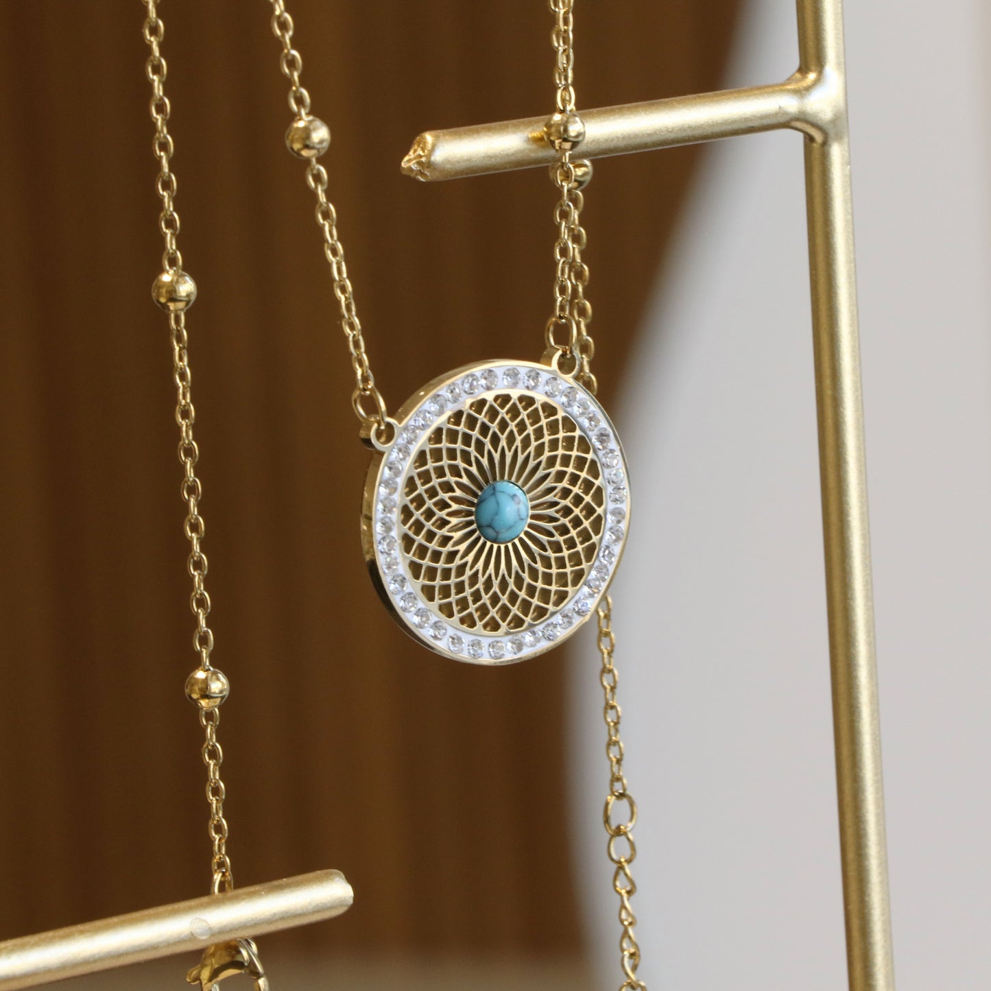 Dream Catcher Necklace Earring Set