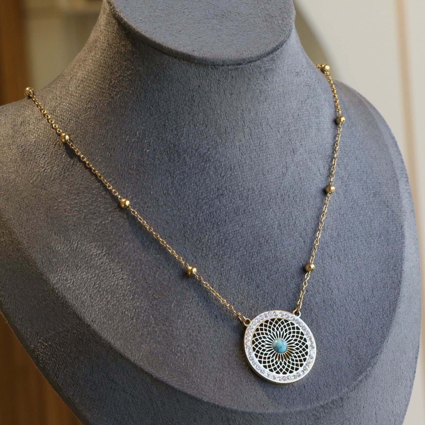 Dream Catcher Necklace Earring Set