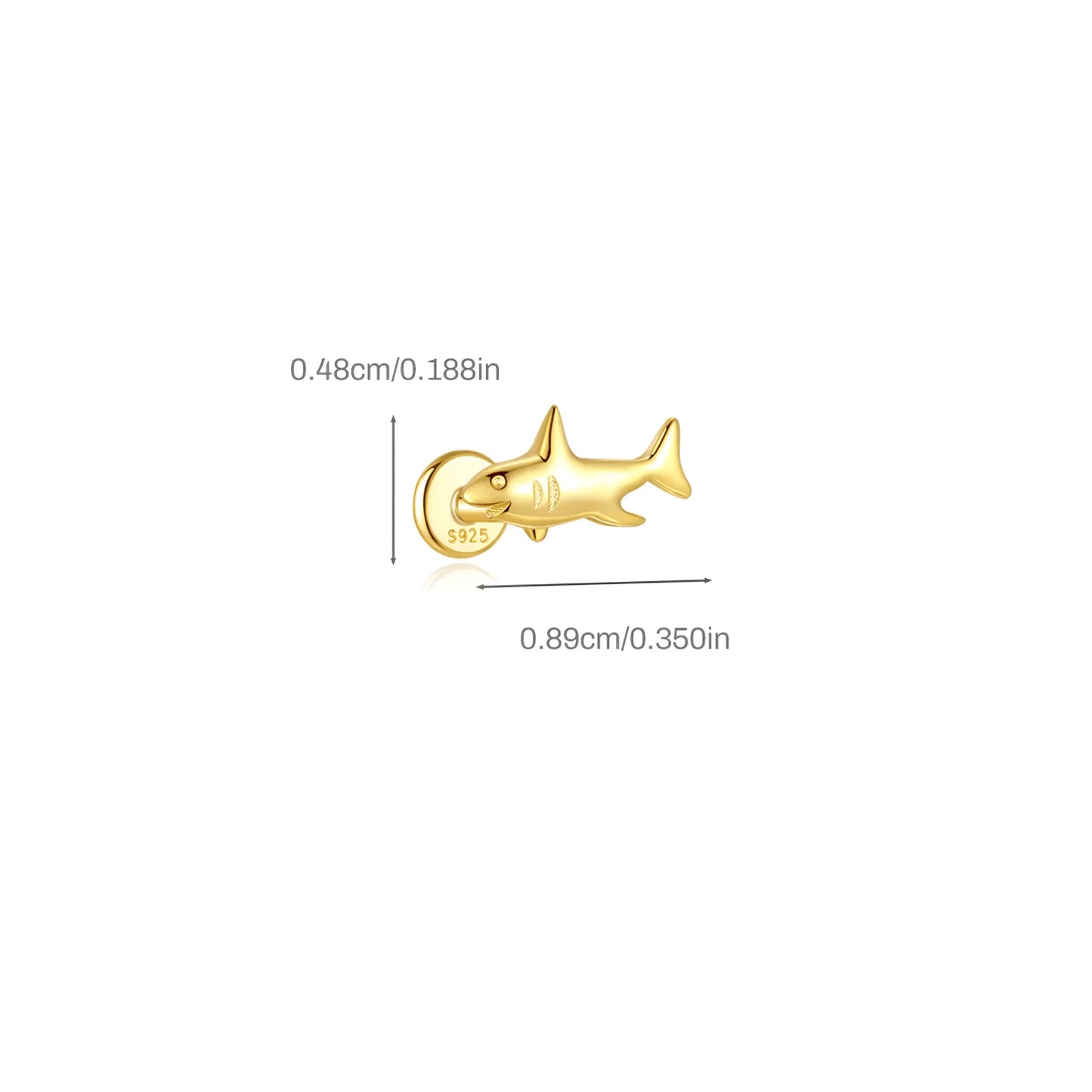 1pcs Flat Animal Ear Piercing