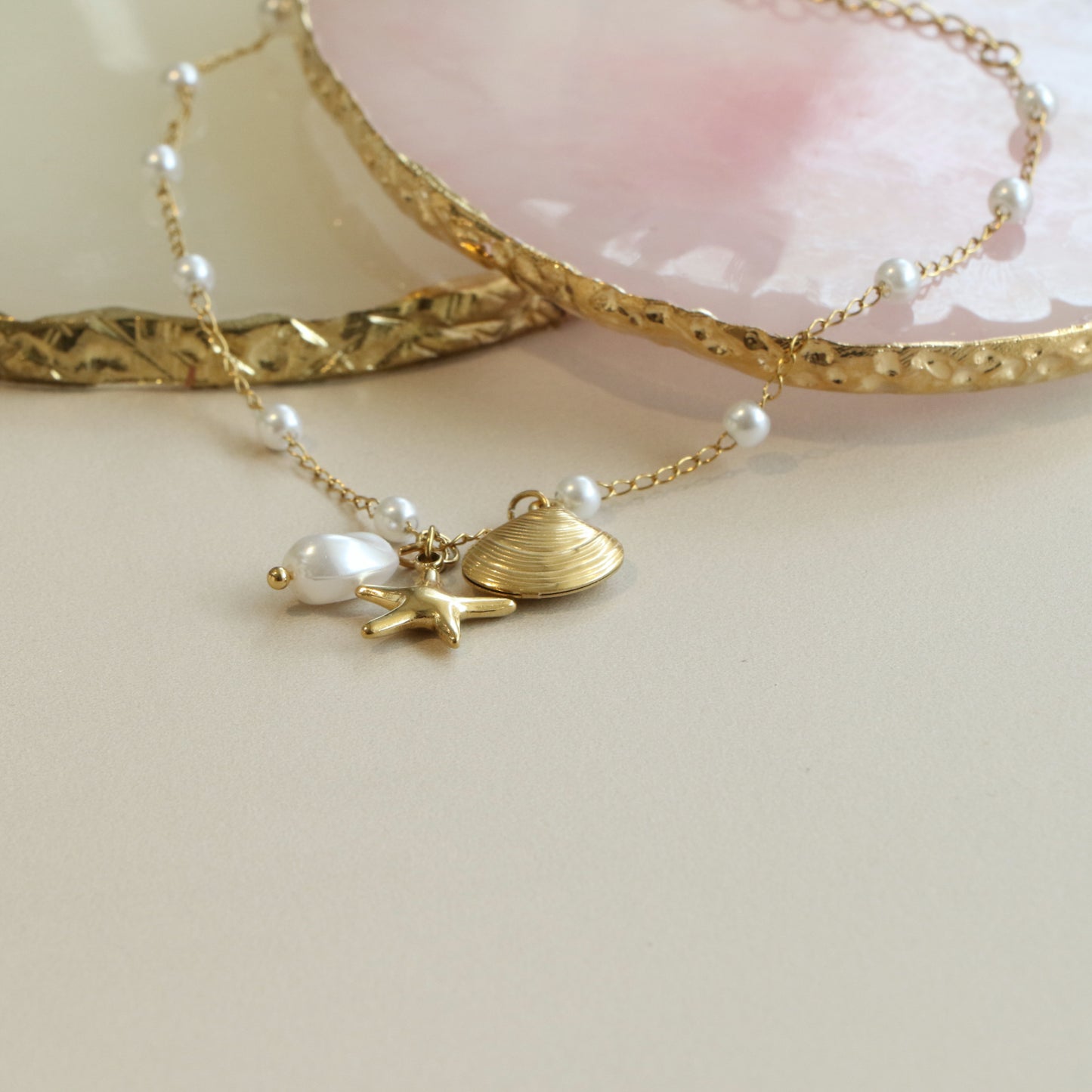 Star Fish Pearl Shell anklet