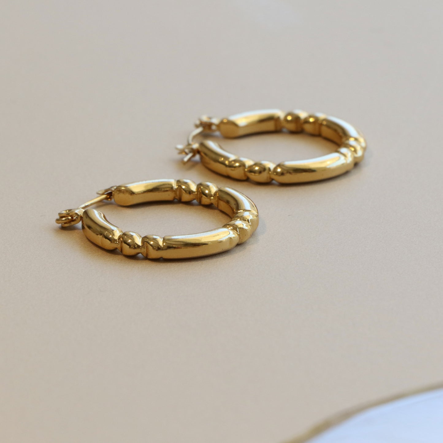 3 Twist Circle Earring Pair