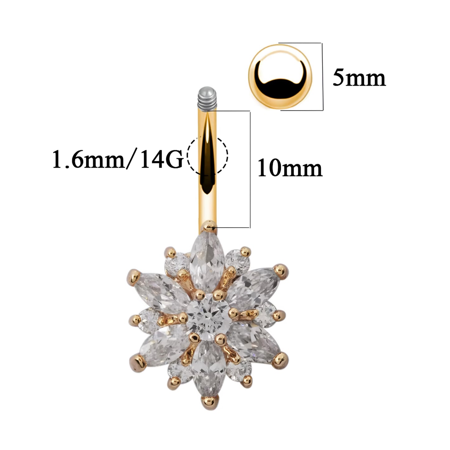 Flower Belly Piercing