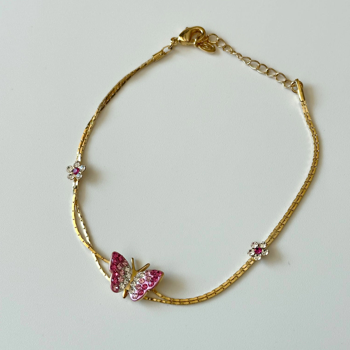 Butterfly Flowers Bracelet