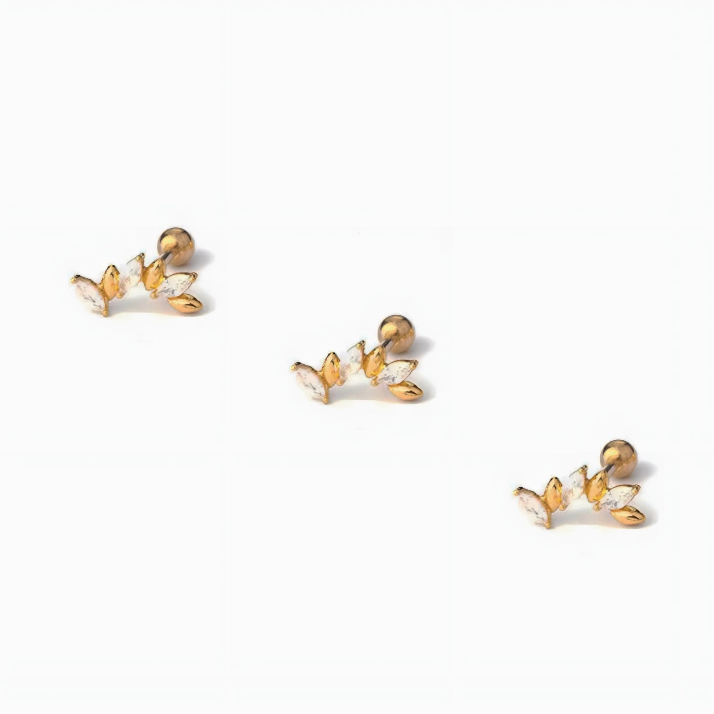 Curve Zircon Ear Piercing