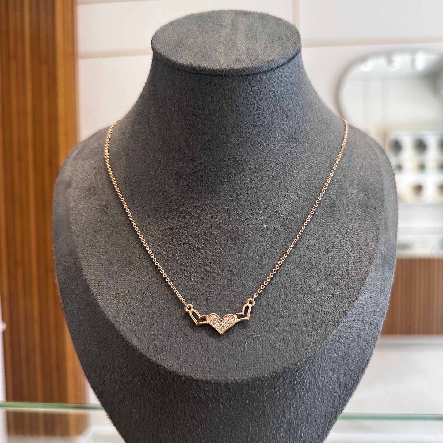 Three Hearts Necklace