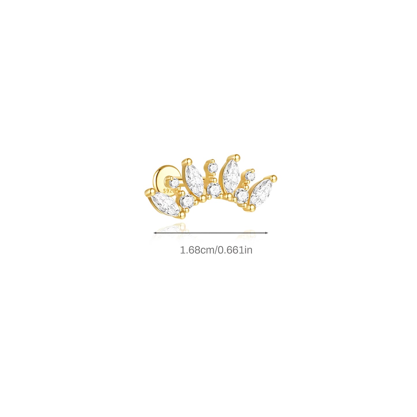 Crown Helix Ear Piercing