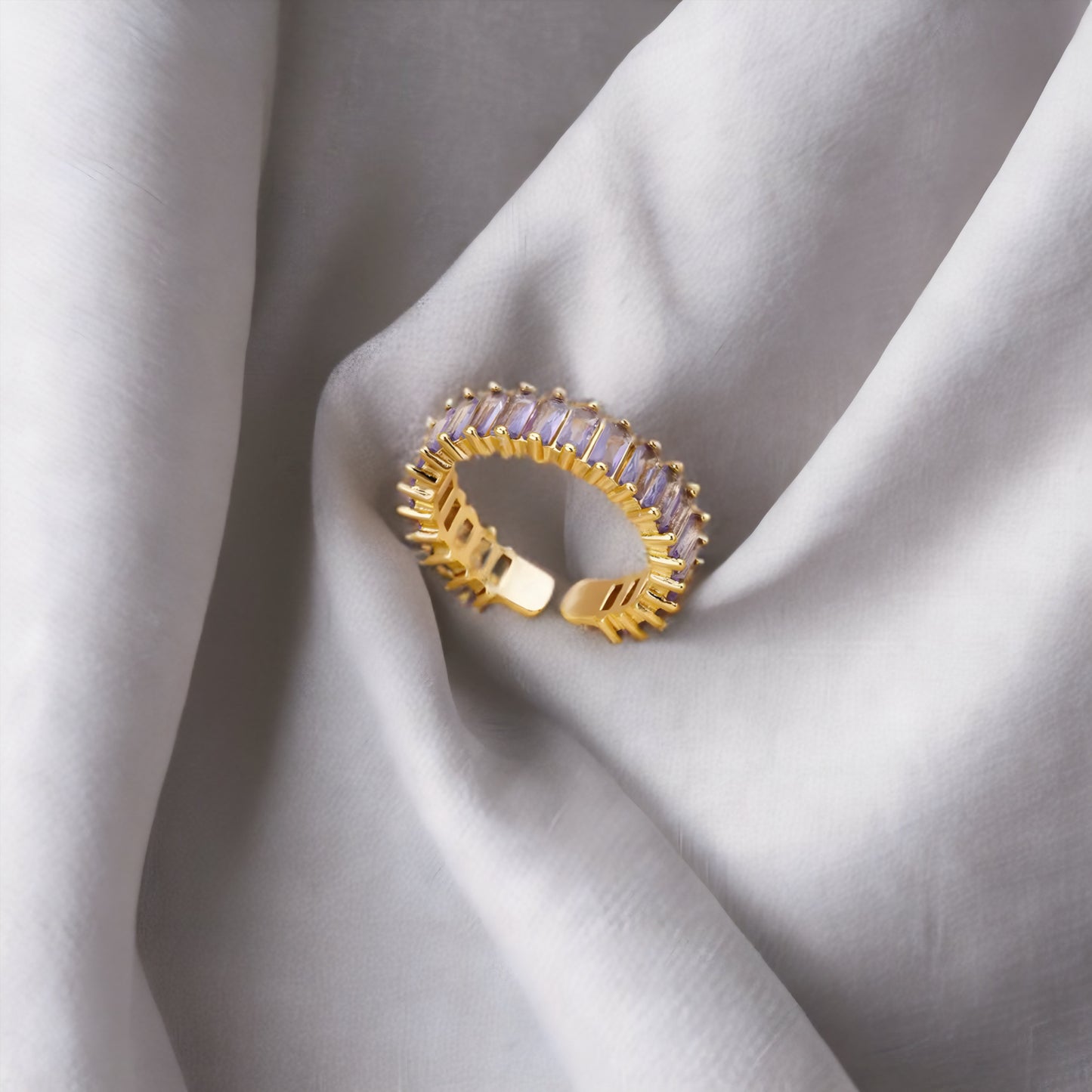 Purple Zircon Ring