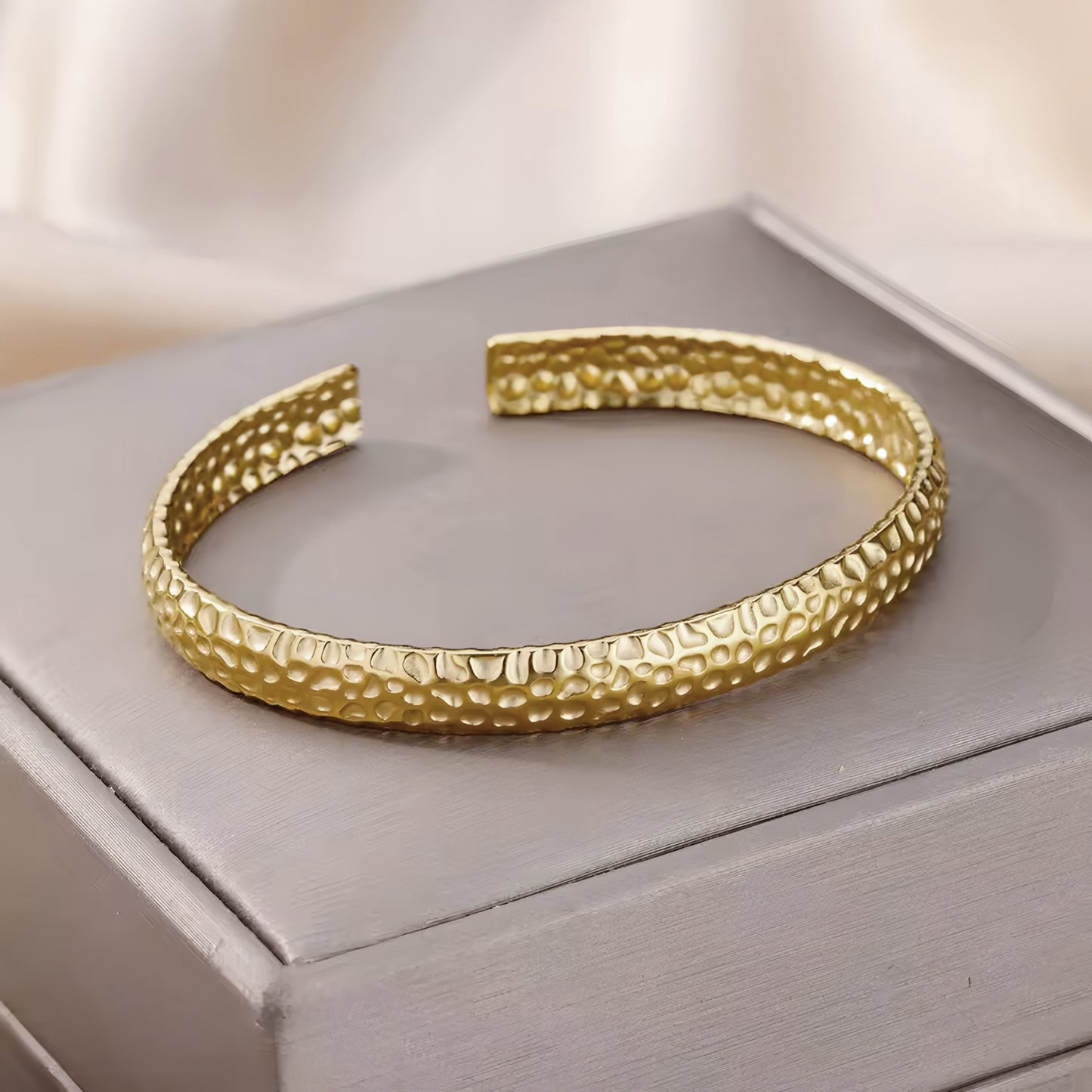 Curved Vintage Cuff Bracelet
