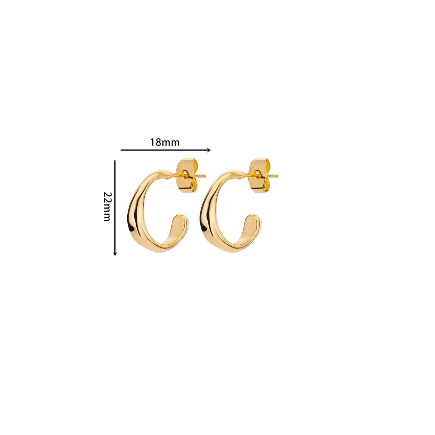 C Shaped Earring