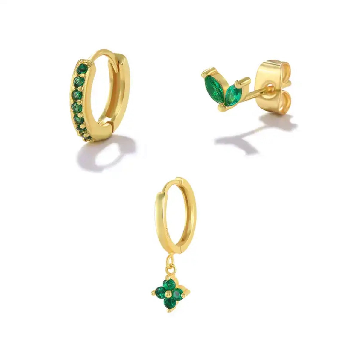 3pcs/set Hoops Pin Earring
