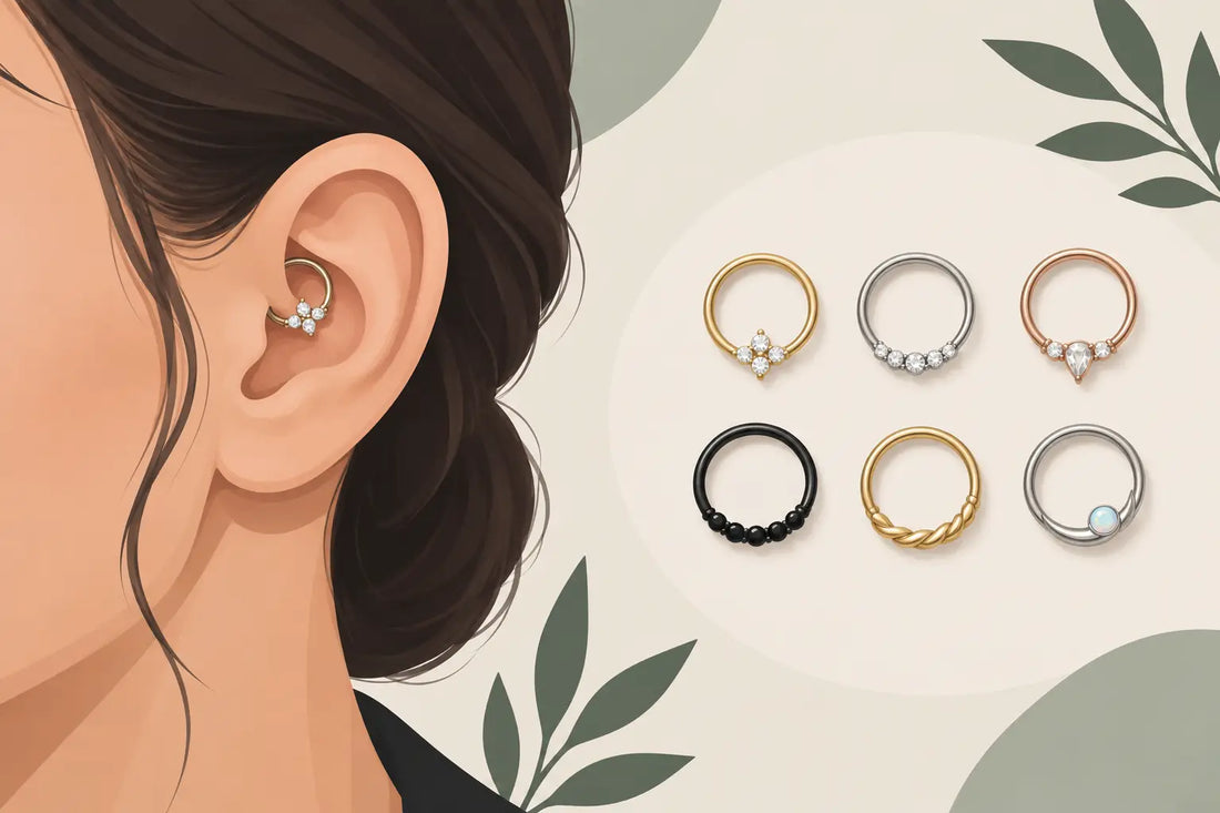 Daith Piercing Jewelry Guide for Your Style
