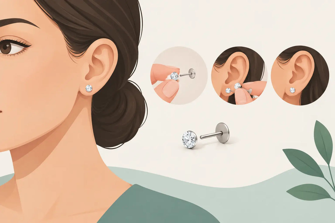 How to Insert Flatback Earrings Without the Fuss