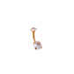Large Zircon Belly Piercing