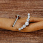 Titanium Curve Cluster Climber Flat Ear Piercing