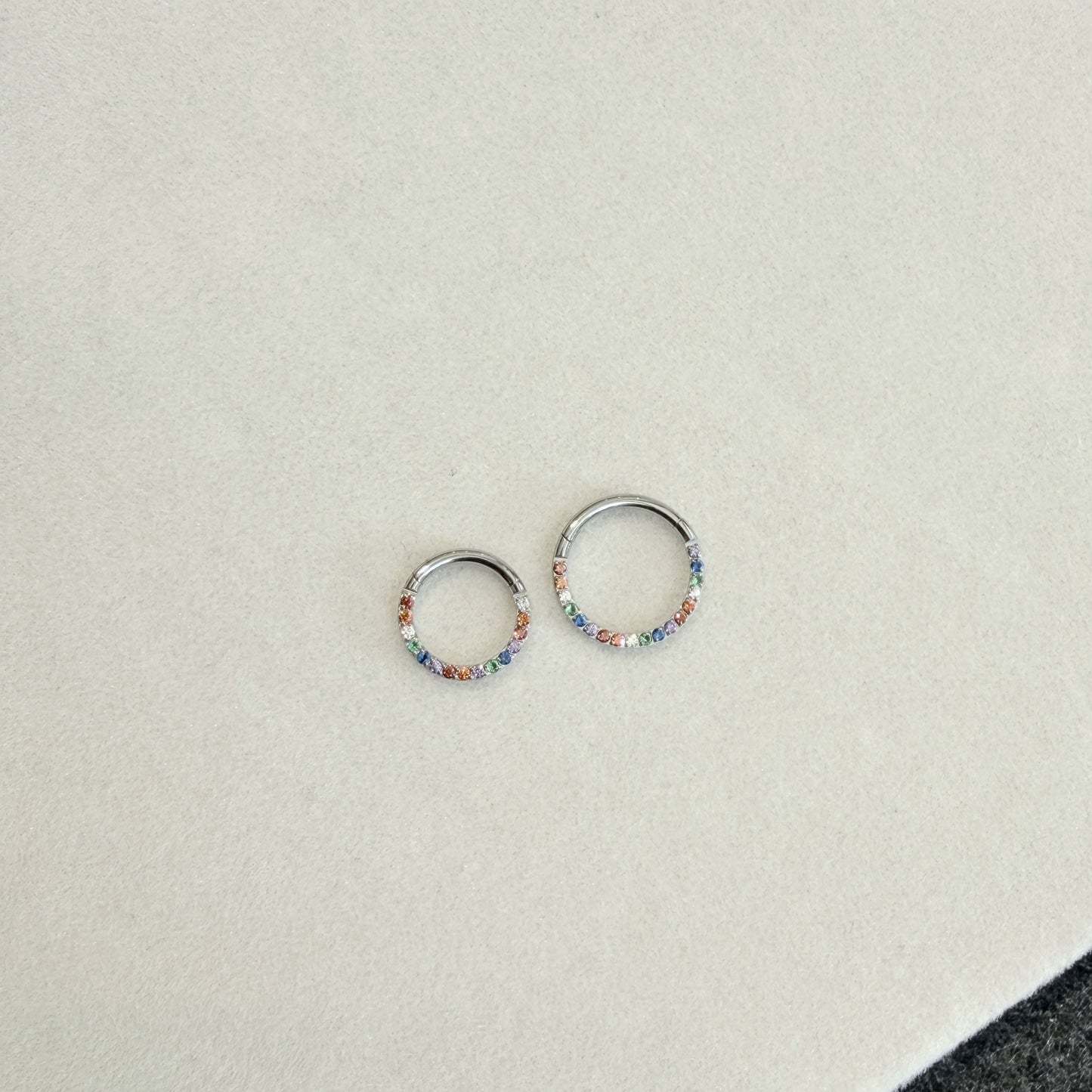 Multicolor Zircon Septum Ring