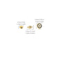 3pcs/set Evil Eye Earring