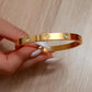 Screw Zircon Bangle