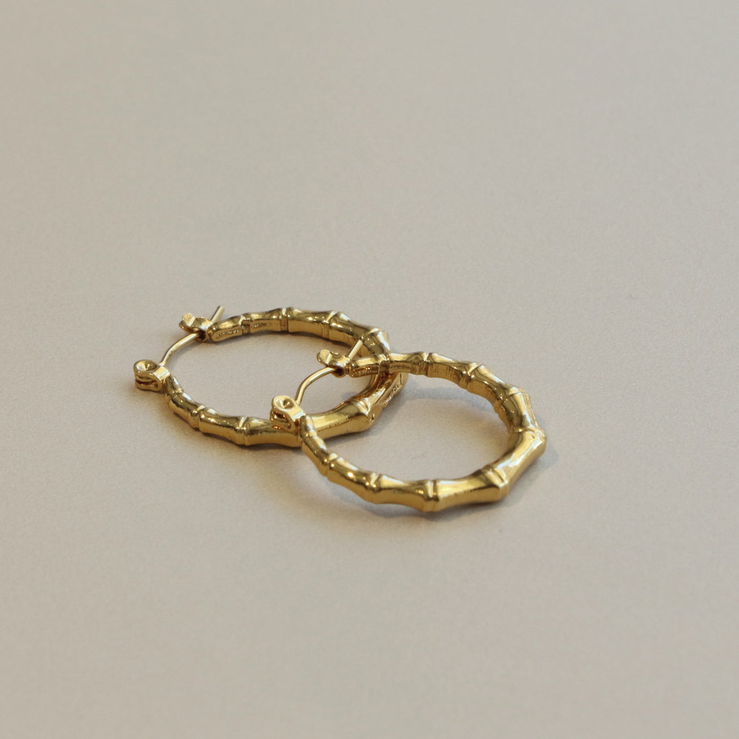 Bamboo Circle Earring Pair