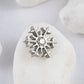 Titanium Snowflake Flower Flat Ear Piercing