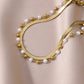 Double Layer Steel & Pearl Beads Anklet