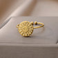 Twisted Filled Circle Vintage Ring