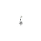 Clear Square Zircon Belly Piercing