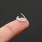 Zircon Hoop Nose Piercing