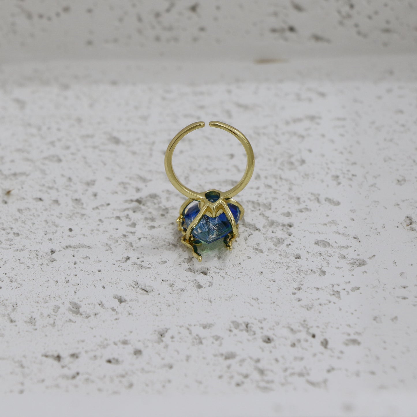 Large Multicolor Stone Ring