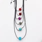 Single Bead Fabric Necklace