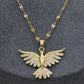 Sparkly Phoenix Pendant Necklace