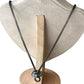 Black Snake Chain Leaf Necklace