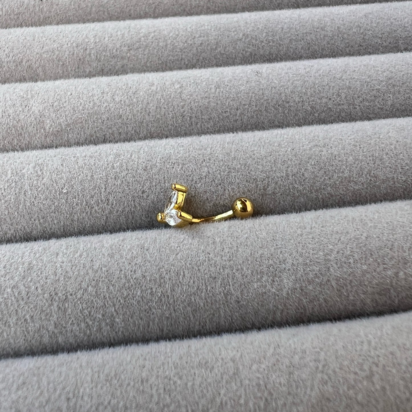 Helix Leaves Ball Ear Piercing