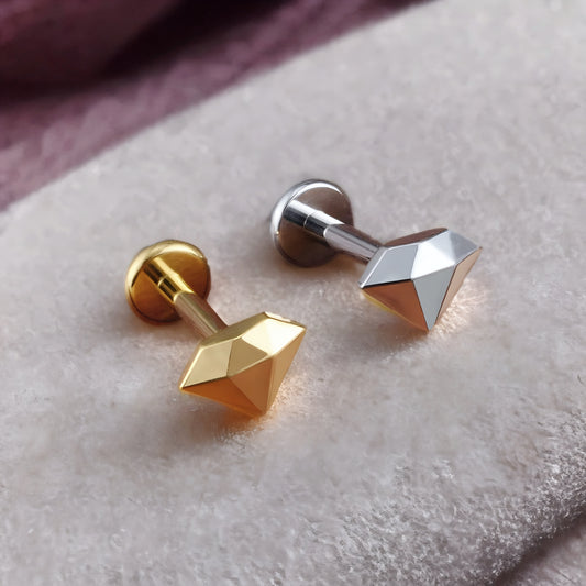 Diamond Jewel Titanium Ear Piercing